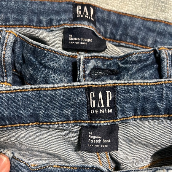 GAP KIDS Denim - 2 jeans & 2 jean shorts - size 18 girls - Picture 3 of 3
